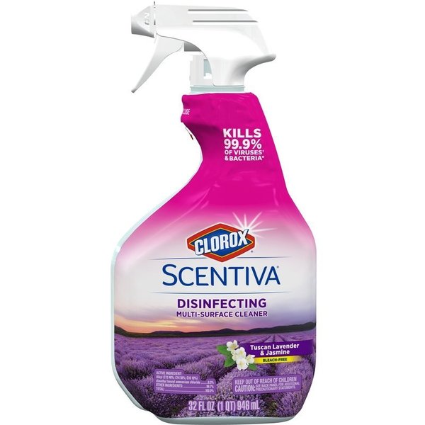Clorox Scentiva Jasmine/Lavender Scent Deodorizing Multi-Purpose Cleaner Liquid 32 oz 31387